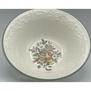 Mikasa Holiday Season Coupe Cereal Bowl (s) Christmas Holly‎ Ornaments